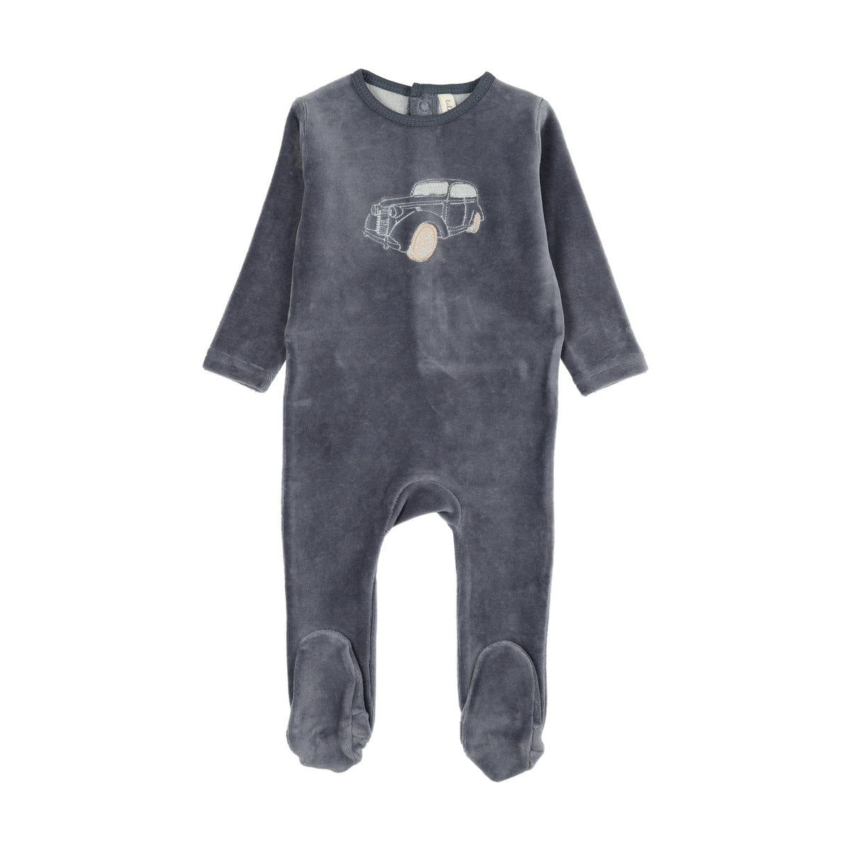 Lilette Stitched Graphic Velour Footie - FW26 -