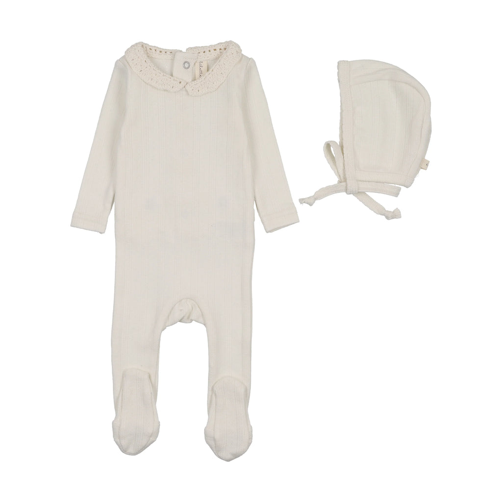 Lilette Crochet Collar Footie Set - FW26 -