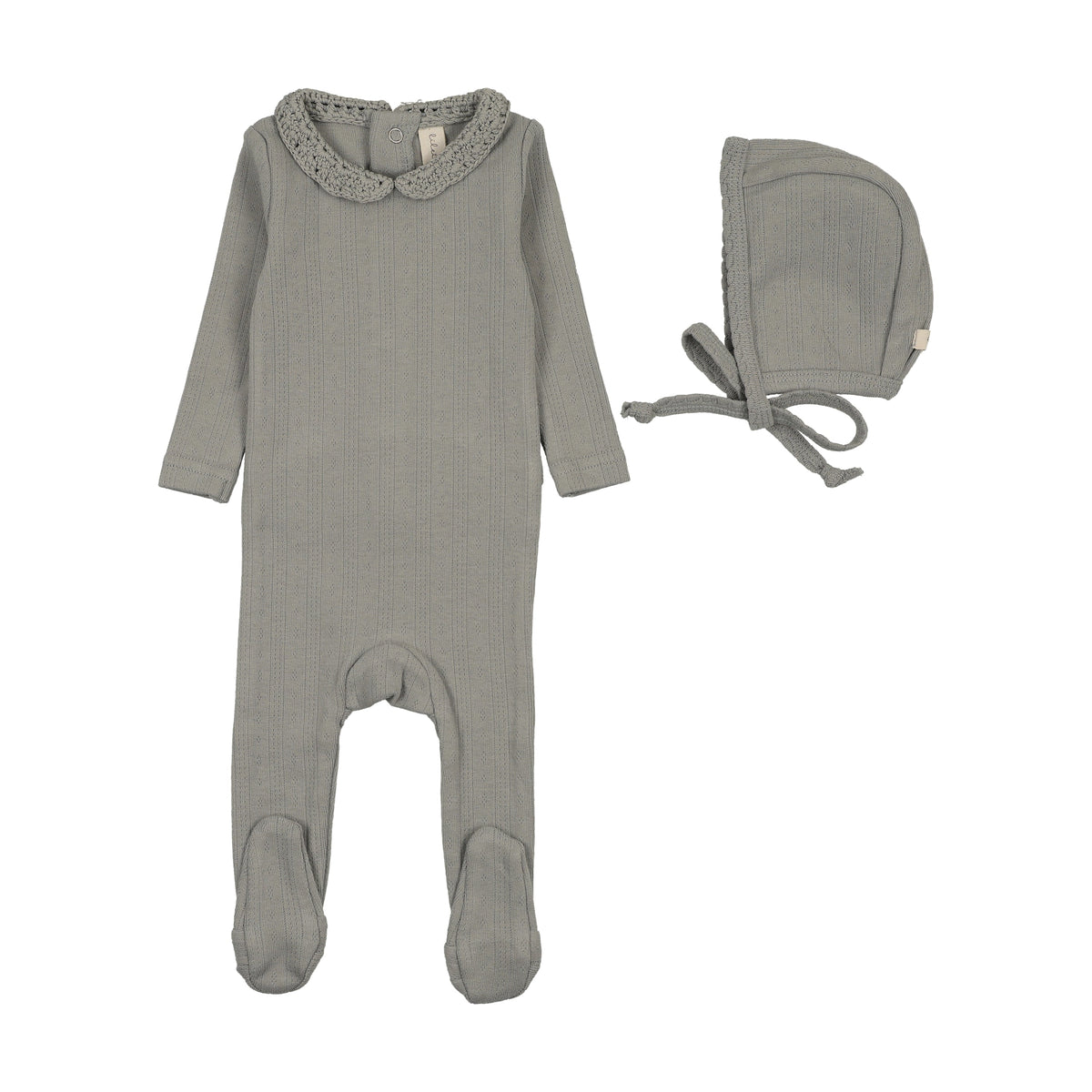 Lilette Crochet Collar Footie Set - FW26 -