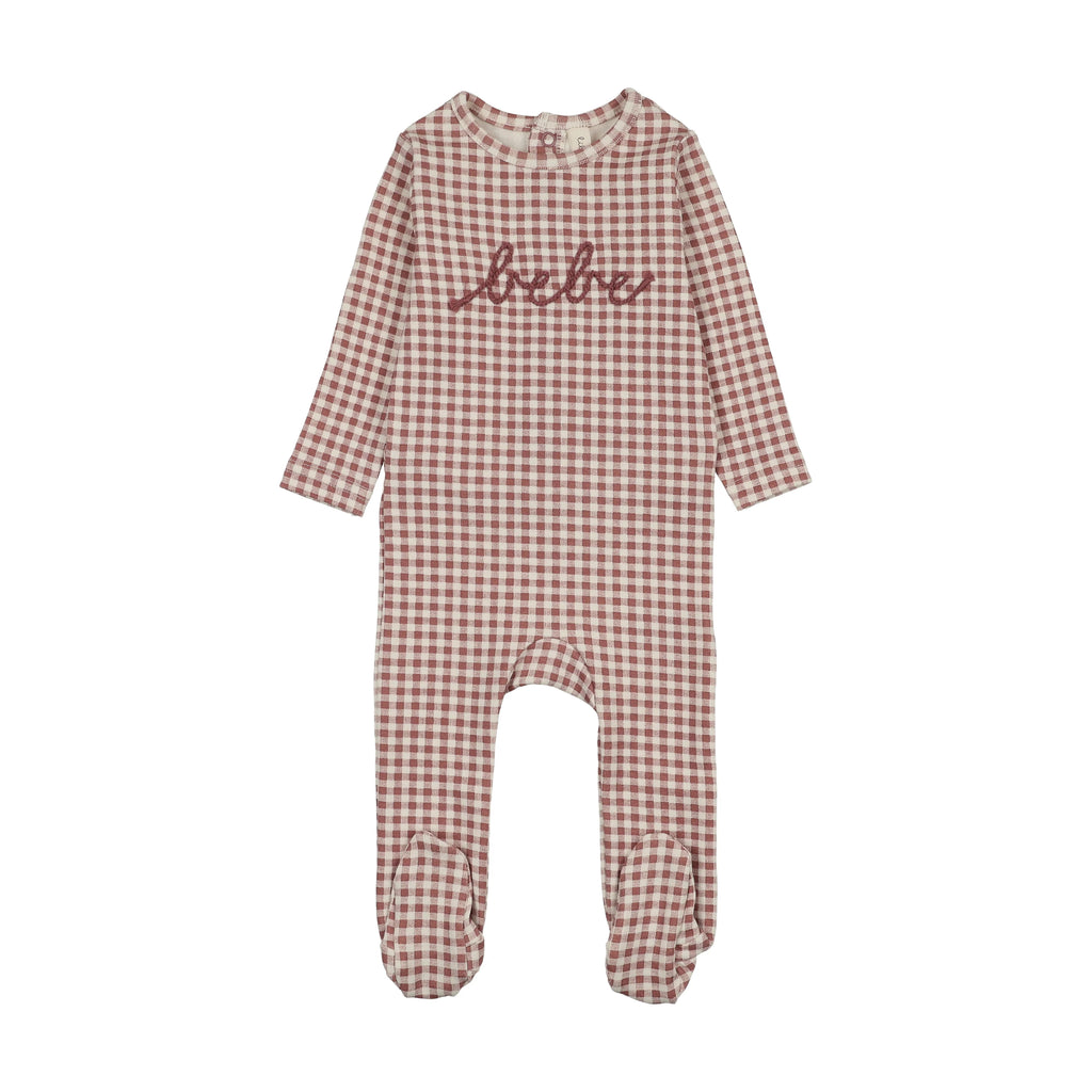 Lilette Gingham Bebe Footie - FW26 -