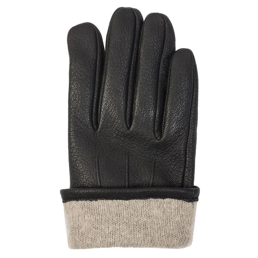 Bloomfield Mens Leather Cashmere-Lined Gloves -