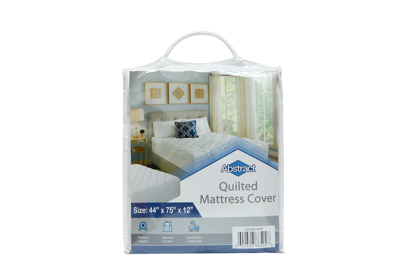 Abstract Luxury Quilted Mattress Cover Non-Waterproof -