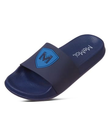 Memoi "M" Crest Slides MKS-0014 - True Blue -