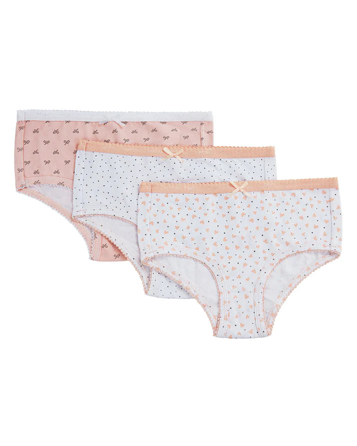 MeMoi Girls Panties - Assorted Print Design - MKU1004 - 3 Pack -