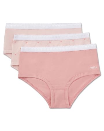 MeMoi Girls Panties - Assorted Diamond Heart Design - MKU1100 - 3 Pack -