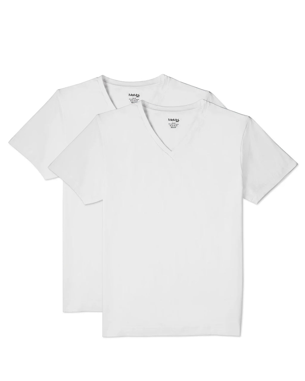 MeMoi Mens V-Neck Undershirts - 2 Pack - MU-8100 -