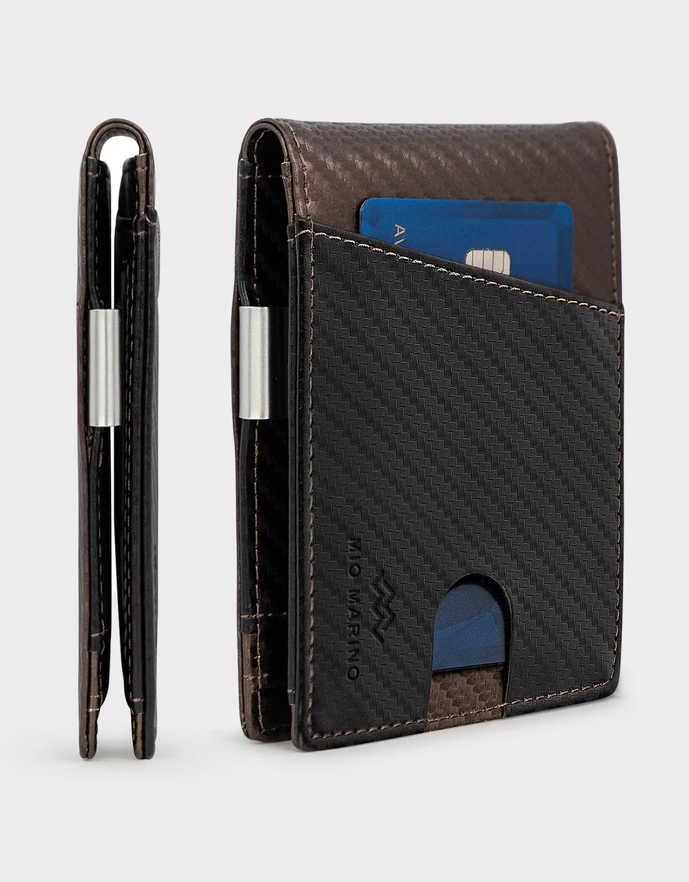 Mio Marino PU Leather Mens Woven Wallet -