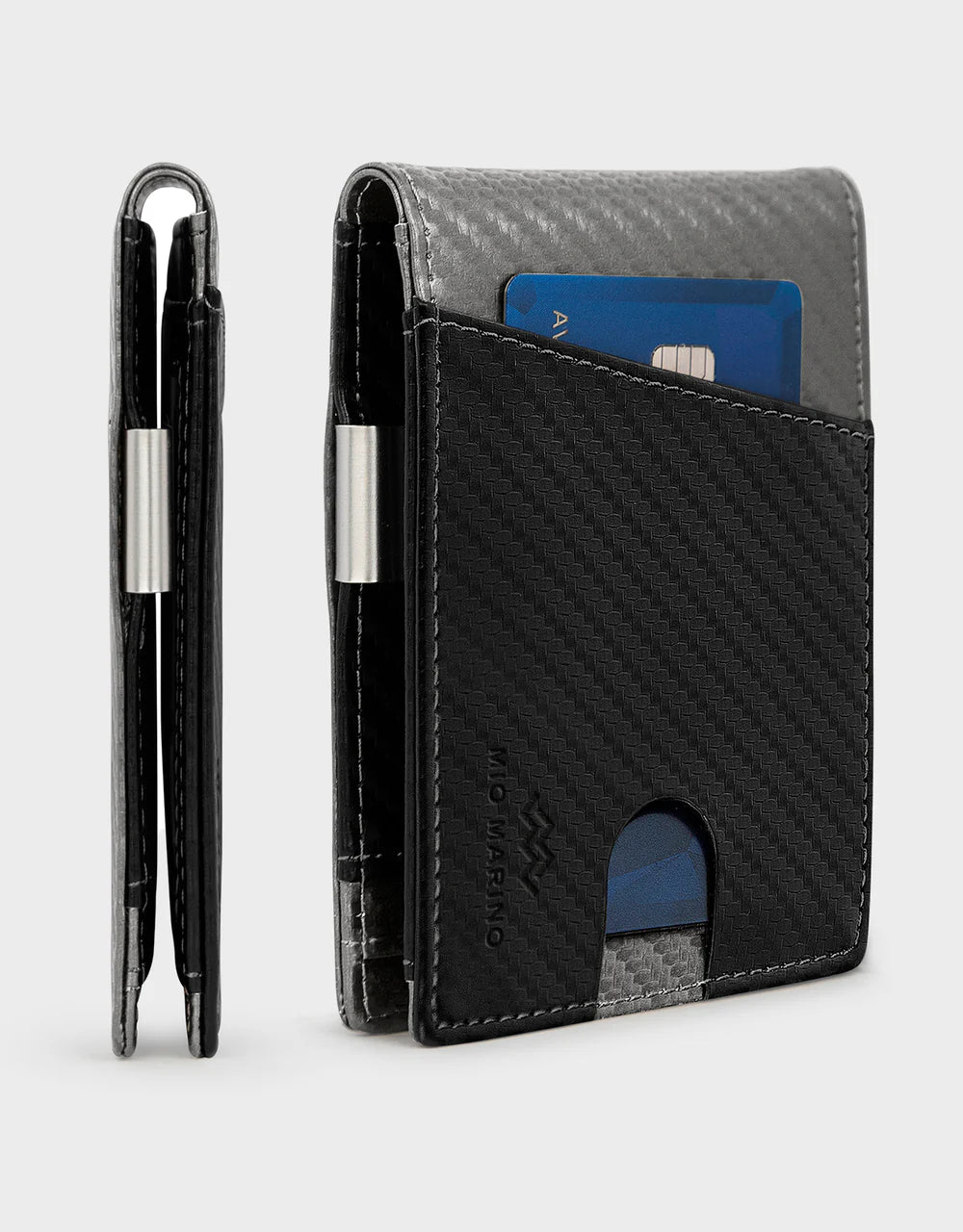 Mio Marino PU Leather Mens Woven Wallet -