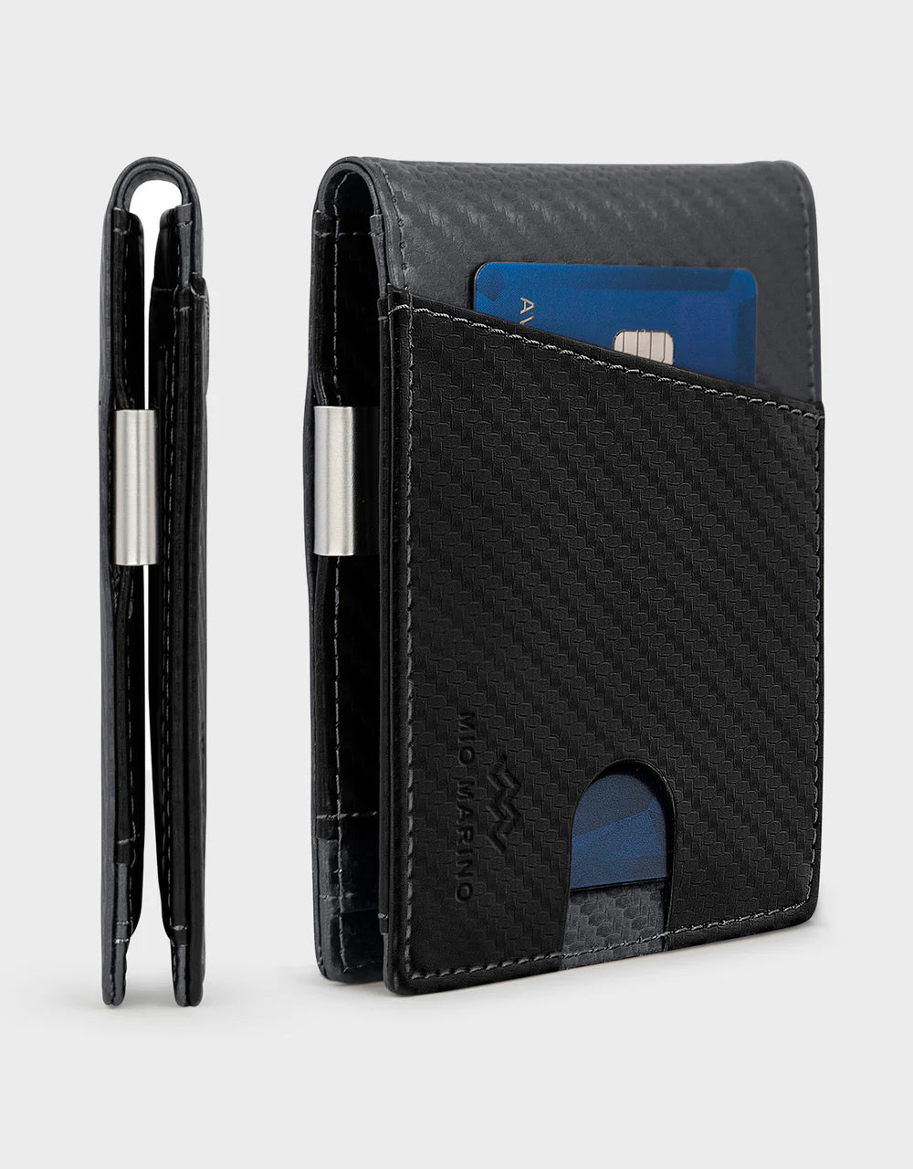 Mio Marino PU Leather Mens Woven Wallet -
