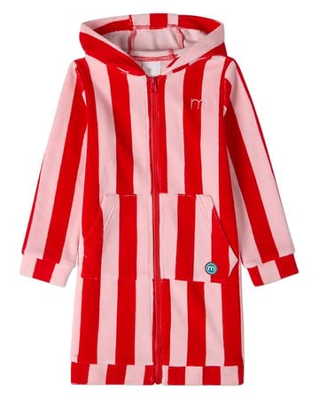 Memoi Striped Kids Full Zip Terry Robe - SS26 -