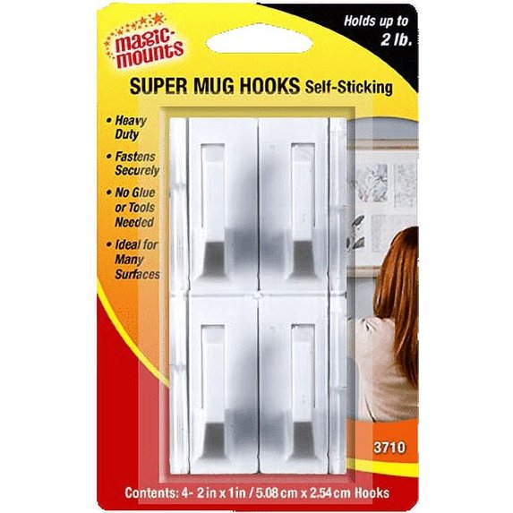 Super Mug Hooks - 4 Pack