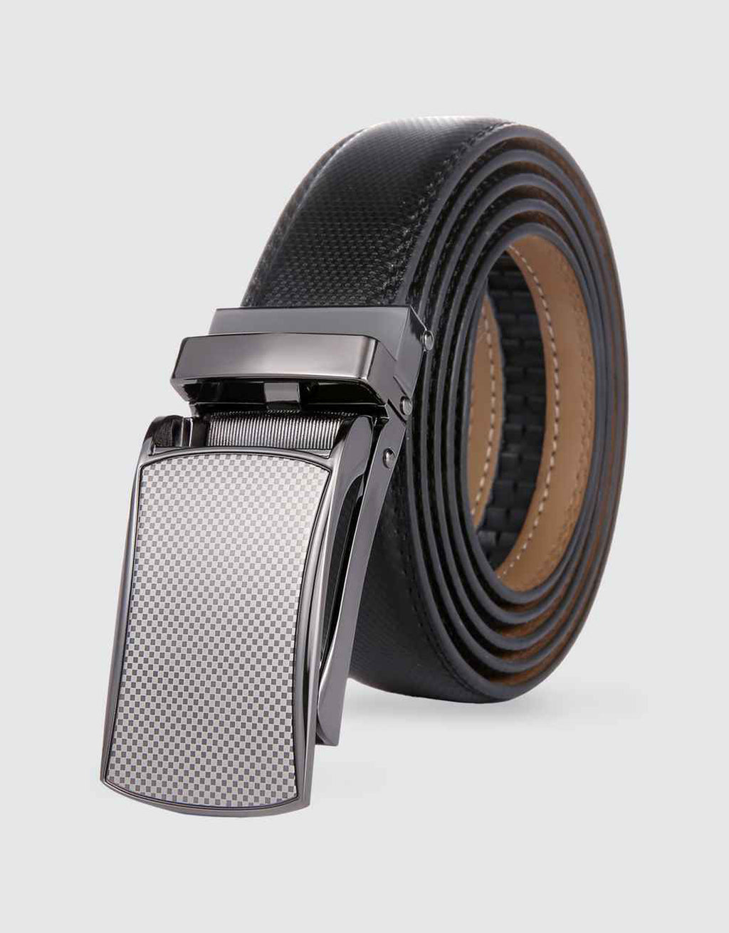Mio Marino Mens Genuine Leather Track Belt - Gift Box -