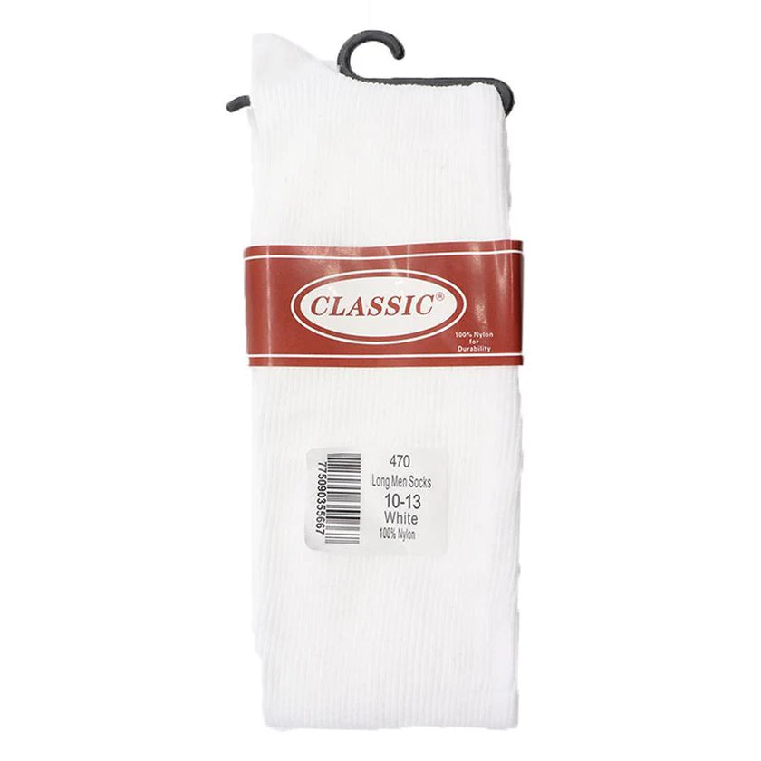 Classic Mens Long Nylon Dress Socks - 470 -