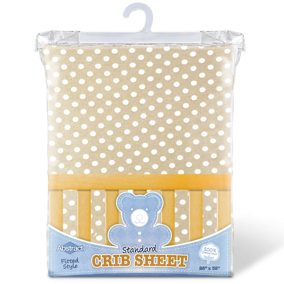 Abstract Polka Dot Crib Sheet -