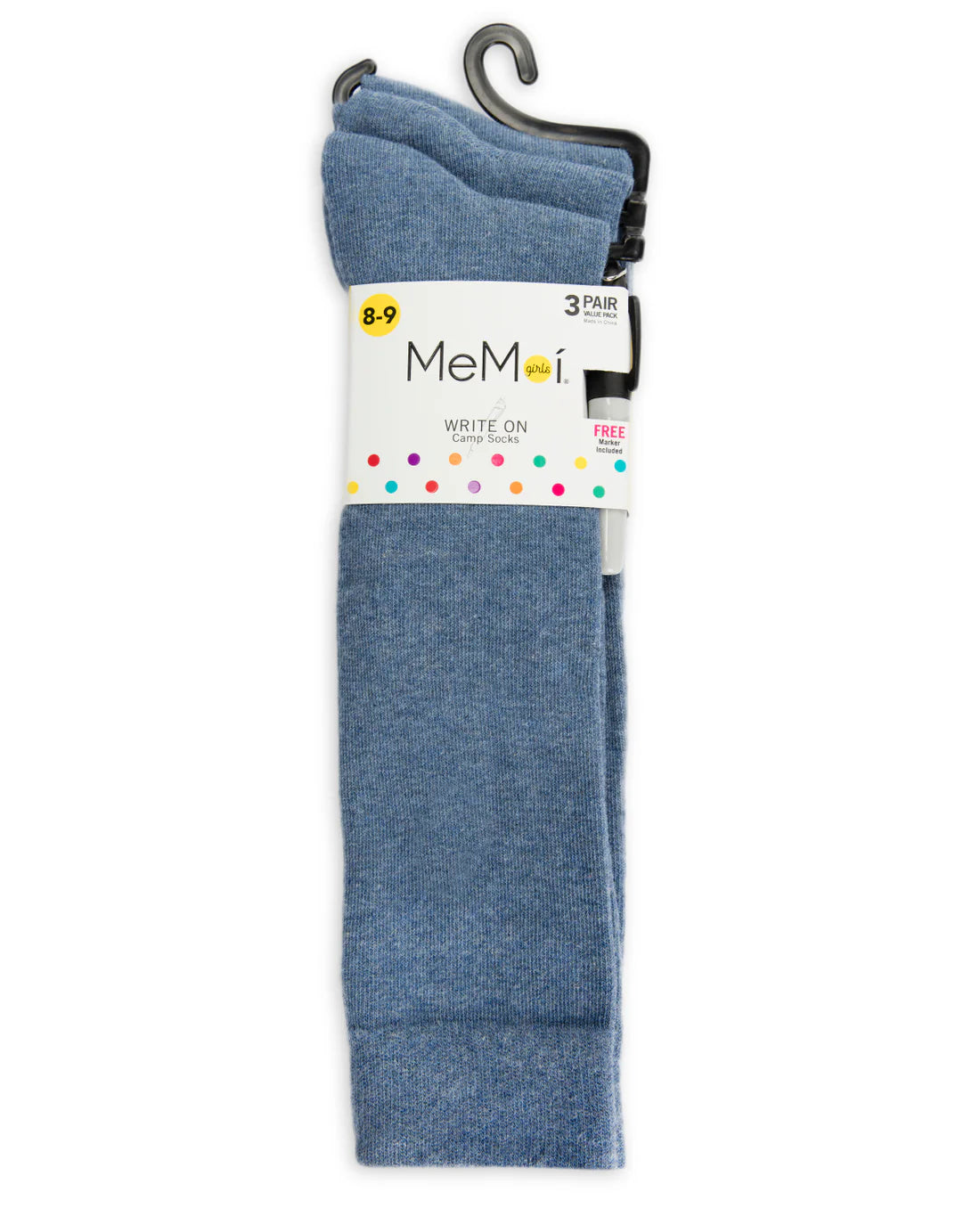 Memoi Girls Camp Socks - 3 Pack - Promo 710 -