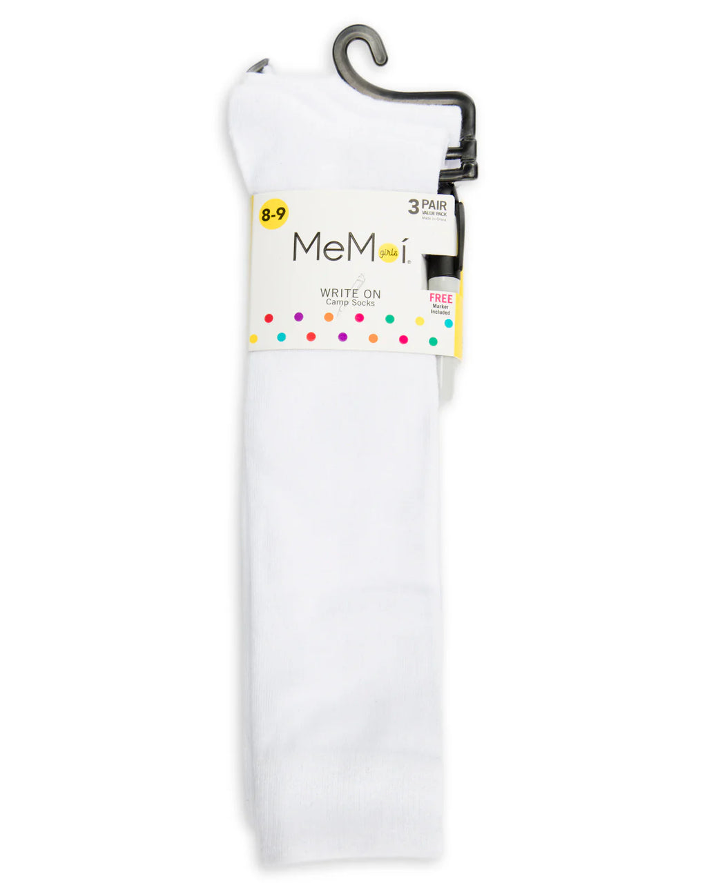 Memoi Girls Camp Socks - 3 Pack - Promo 710 -