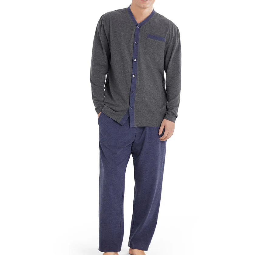 Casual Trends Knit Pajamas - Button Down - #7 -