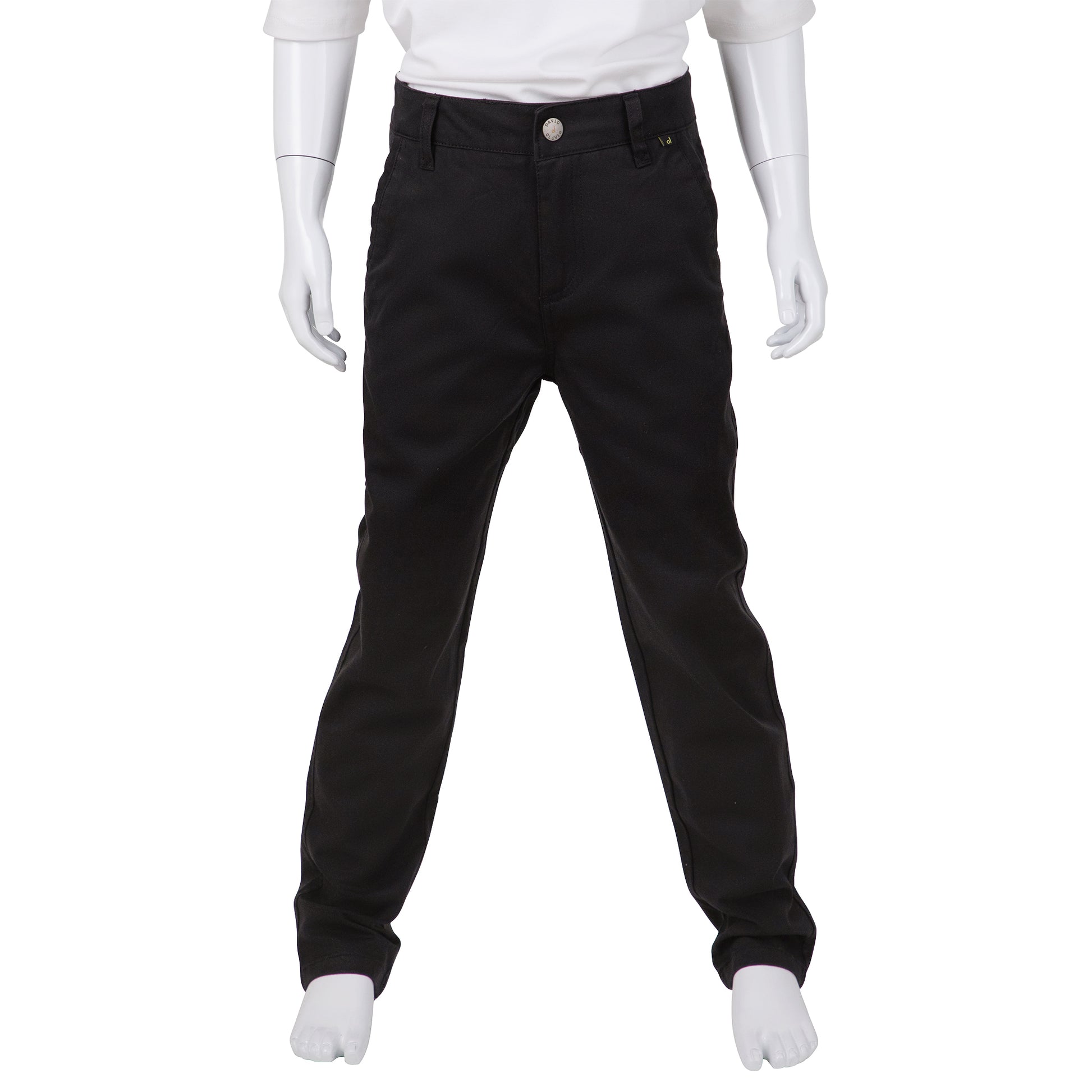 David Oliver Boys Poly/Cotton Chinos - Skinny Fit - Rick -
