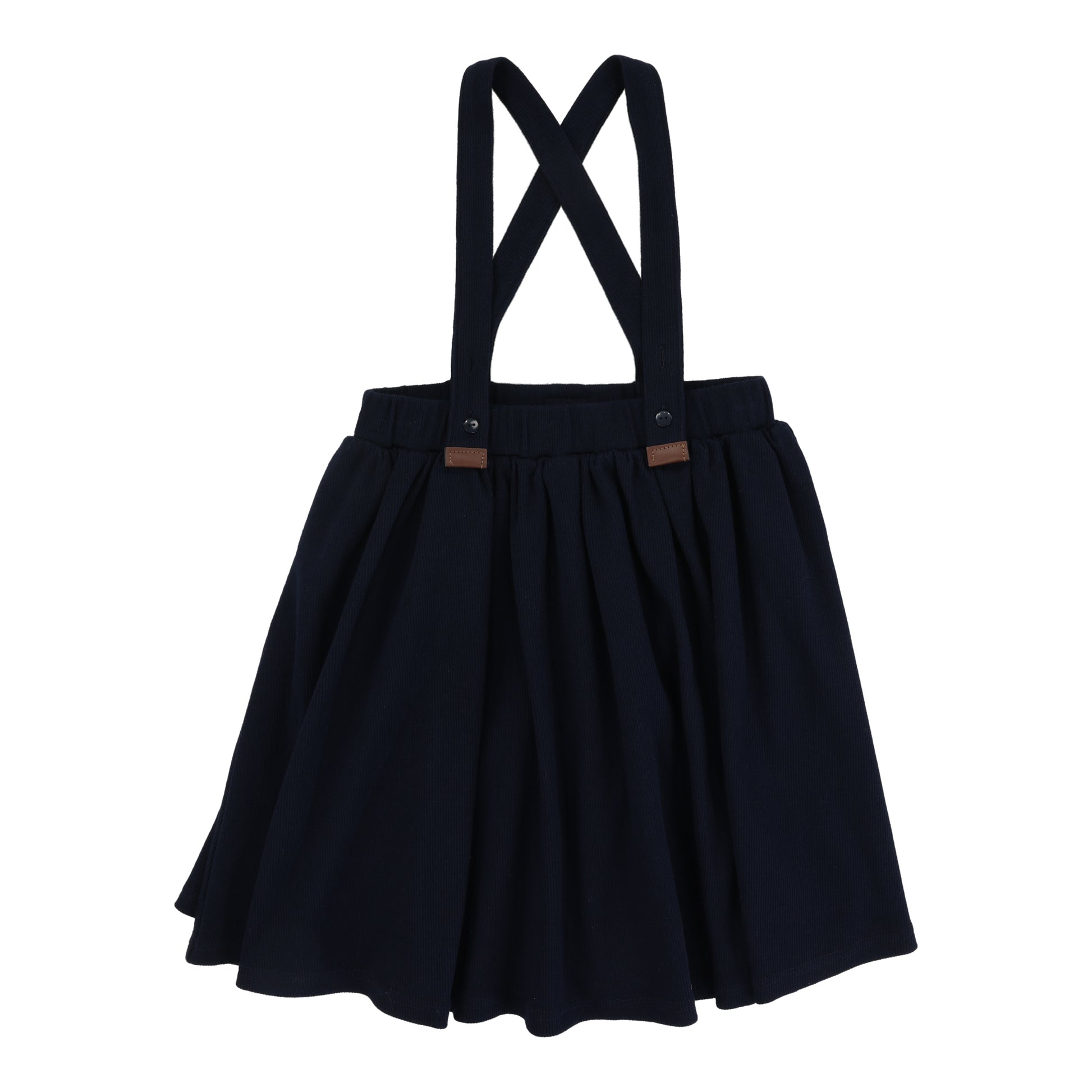 Lil Legs Ribbed Suspender Skirt - FW25 -