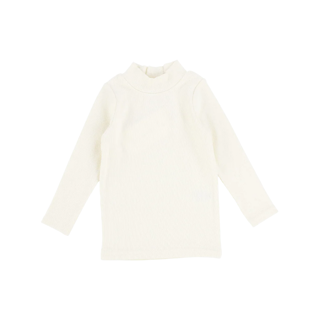 Lil Legs Ribbed Mock Neck Tee - Basic Colors -