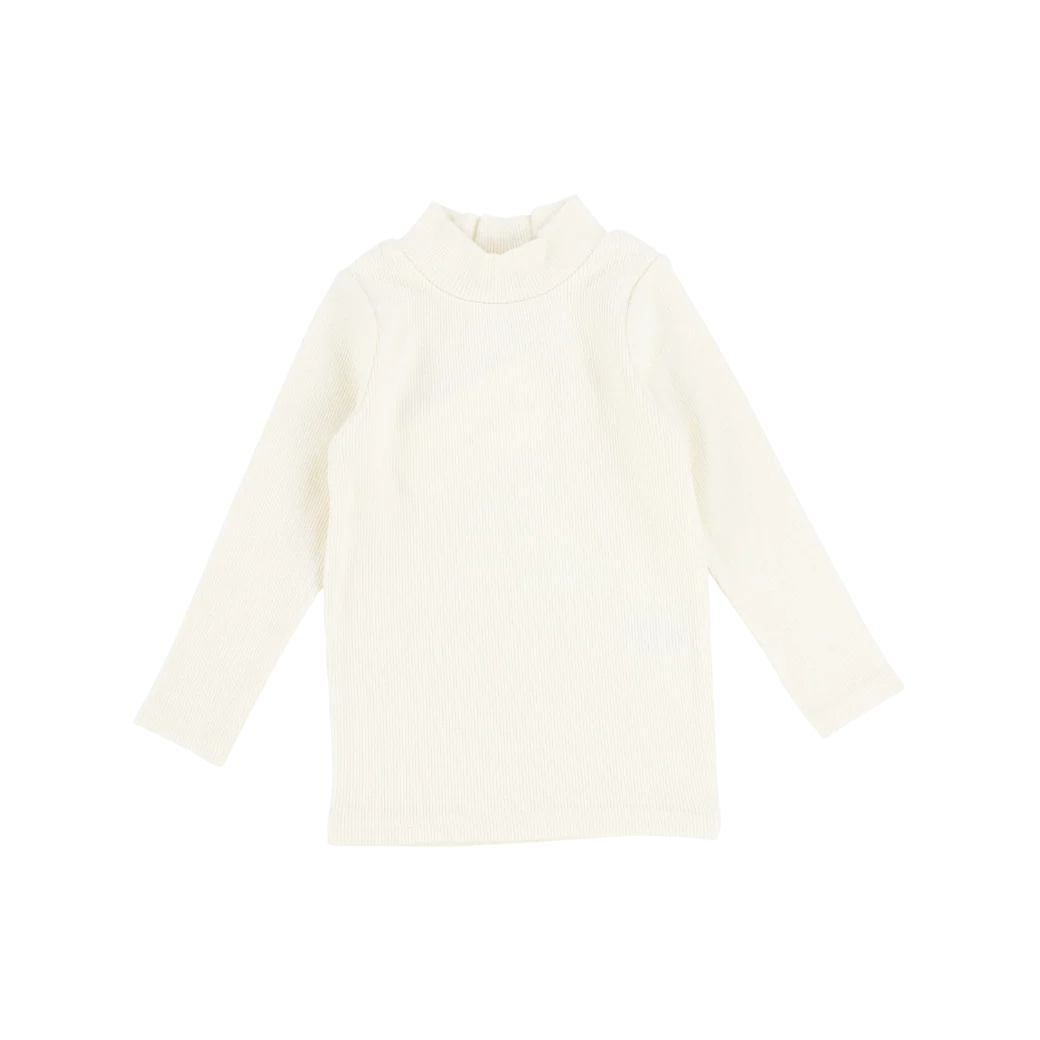 Lil Legs Ribbed Mock Neck Tee - Basic Colors -