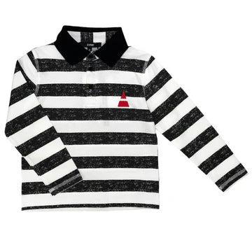 Jolie Enfants Heather Striped Polo - SB1134 - SS25 -