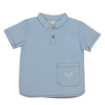 Bunny Love Denim Tennis Short Sleeve Shirt - SB12510 - SS26 -