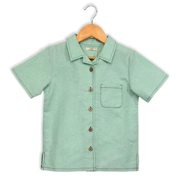Bunny Love Chambray Denim Short Sleeve Shirt - SB1256 - SS26 -