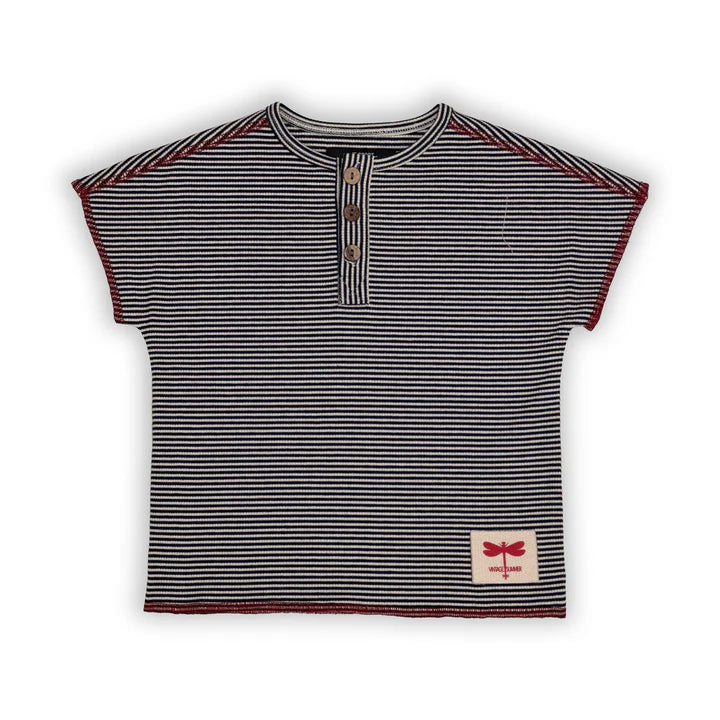 Jolie Enfants Dragonfly Striped Short Sleeve Shirt - SB1257 - SS26 -