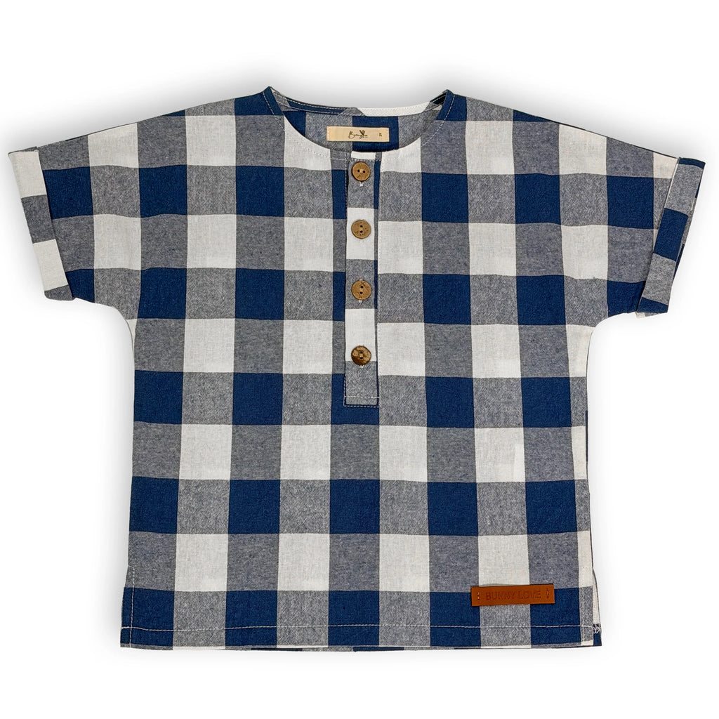 Bunny Love Gingham Short Sleeve Shirt - SB1259 - SS26 -