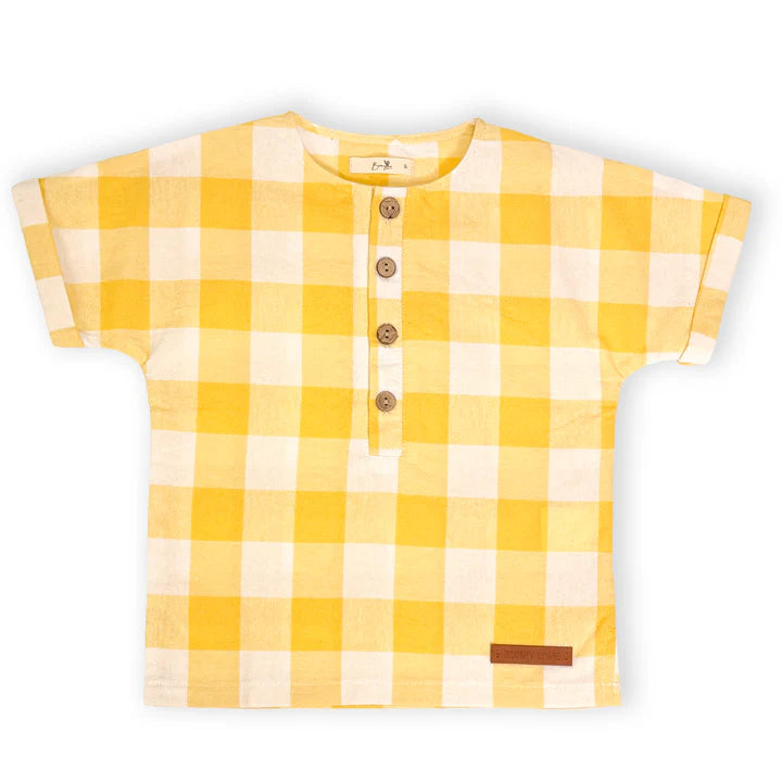 Bunny Love Gingham Short Sleeve Shirt - SB1259 - SS26 -