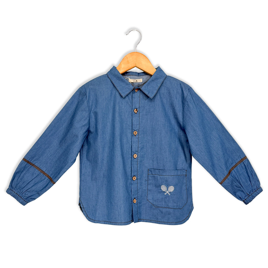 Bunny Love Denim Tennis Blouse - SB21510 - SS26 -