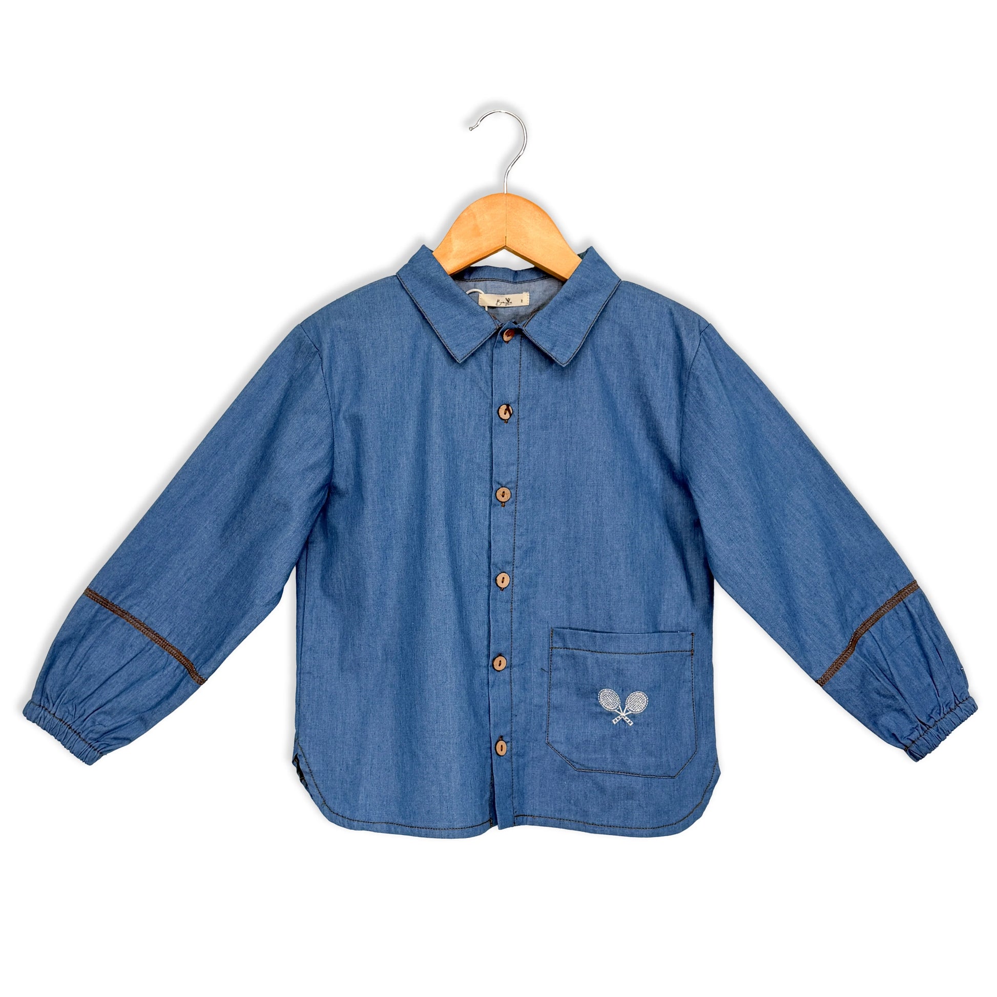 Bunny Love Denim Tennis Blouse - SB21510 - SS26 -