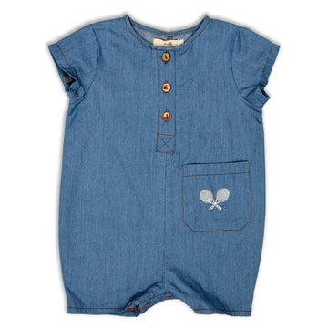 Bunny Love Denim Tennis Romper - SB30510 - SS26 -