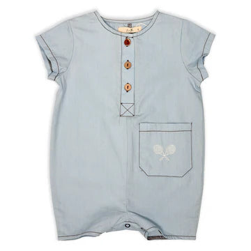 Bunny Love Denim Tennis Romper - SB30510 - SS26 -