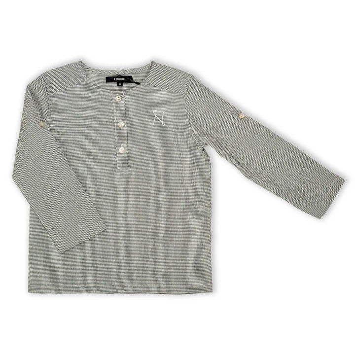 Jolie Enfants Searsucker Gingham Shirt - SC1851 - SS26 -