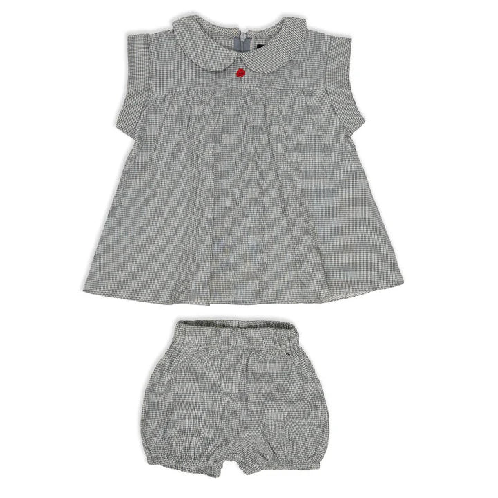 Jolie Enfants Searsucker Gingham Girls 2-Piece Set - SC2851 - SS26 -
