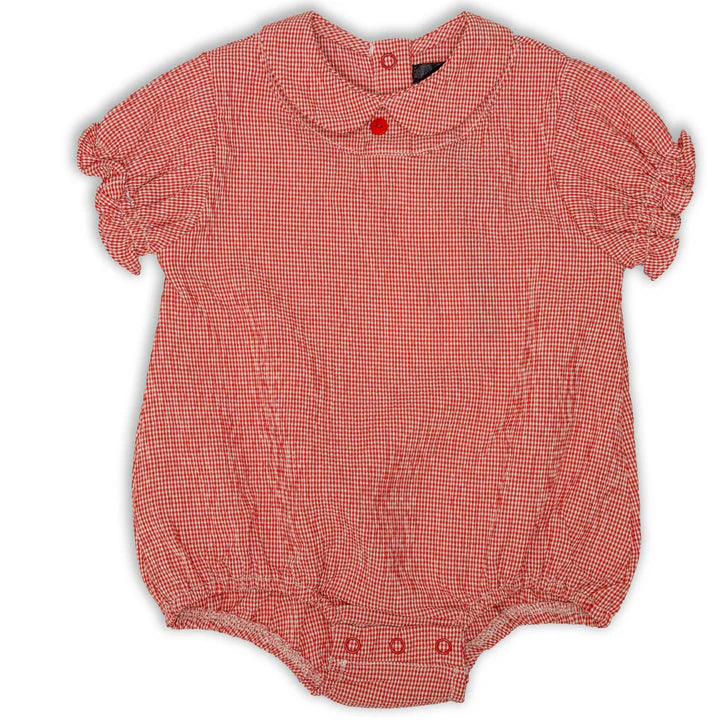 Jolie Enfants Searsucker Gingham Romper - SC3052 - SS26 -