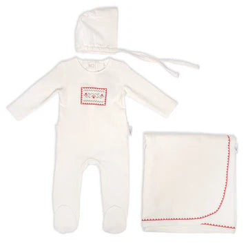 Bunny Love Embroidered Layette Set - SL2756-S - SS26 -
