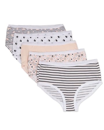 Spot-On Basics Girls Panties - Peachy - SP-4003 - 5 Pack -