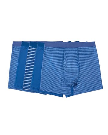 Spot-On Basics Boys Boxer Briefs - Blue Multi - SP-6201 - 5 Pack -