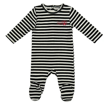 Bunny Love Striped Footie - SP1738 - SS25 -