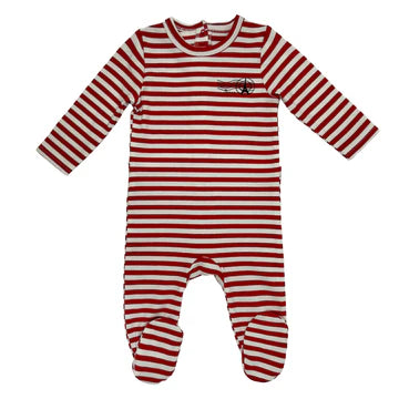 Bunny Love Striped Footie - SP1738 - SS25 -