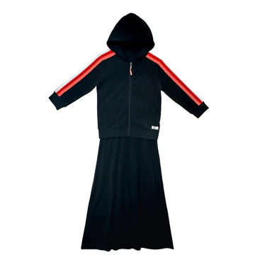 Jolie Enfants Girls Stripe Trim 2-Piece Terry Robe - SS2424 - SS25-S -