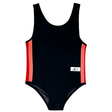 Jolie Enfants Girls Stripe Trim Bathing Suit - SS2724 - SS25-S -