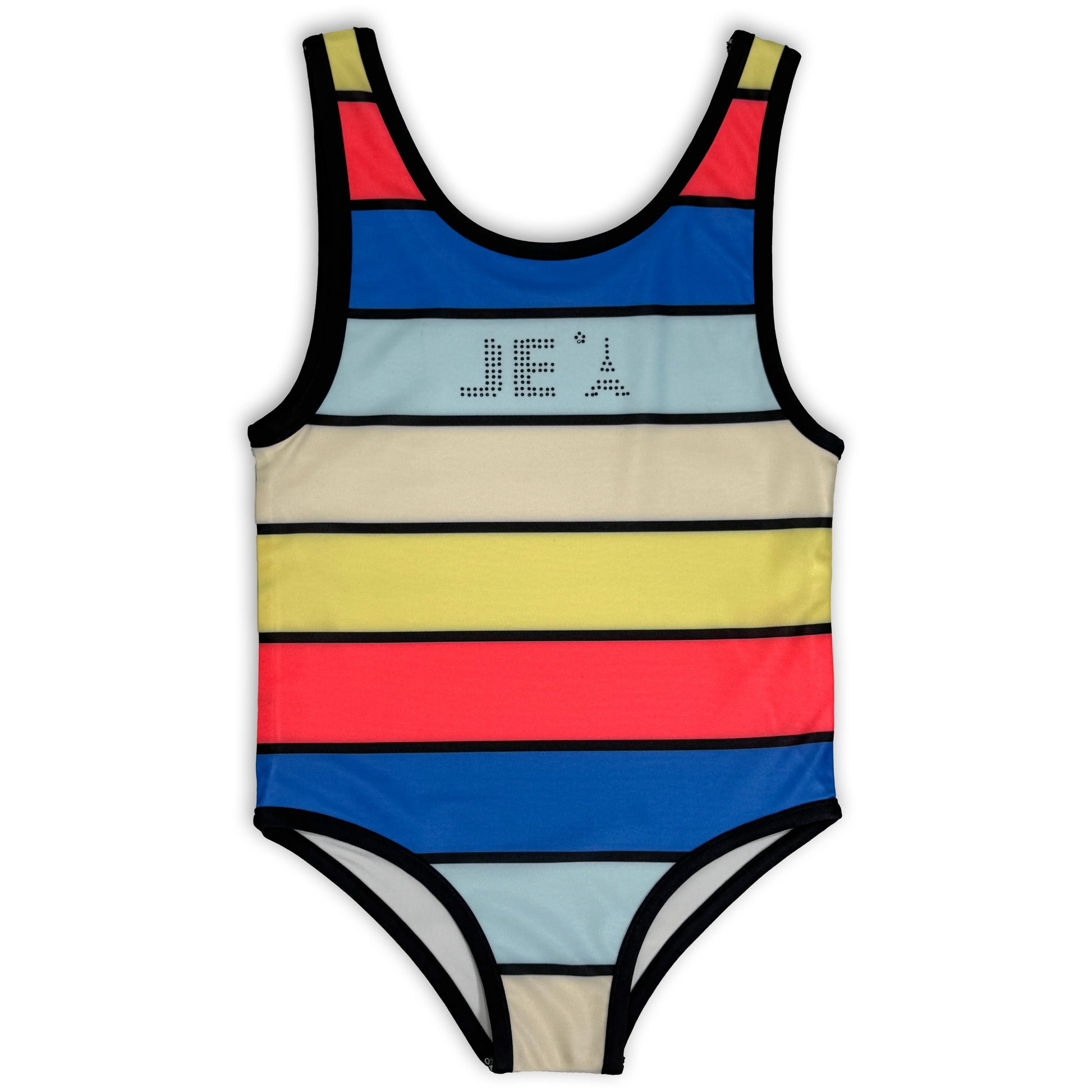 Jolie Enfants Girls Multicolor Stripe Bathing Suit - SS2736 - SS26-S -