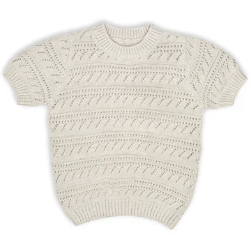 Tior Pointelle Short Sleeve Sweater - ST1157 - SS26 -
