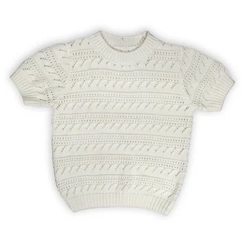 Tior Pointelle Short Sleeve Sweater - ST1157 - SS26 -