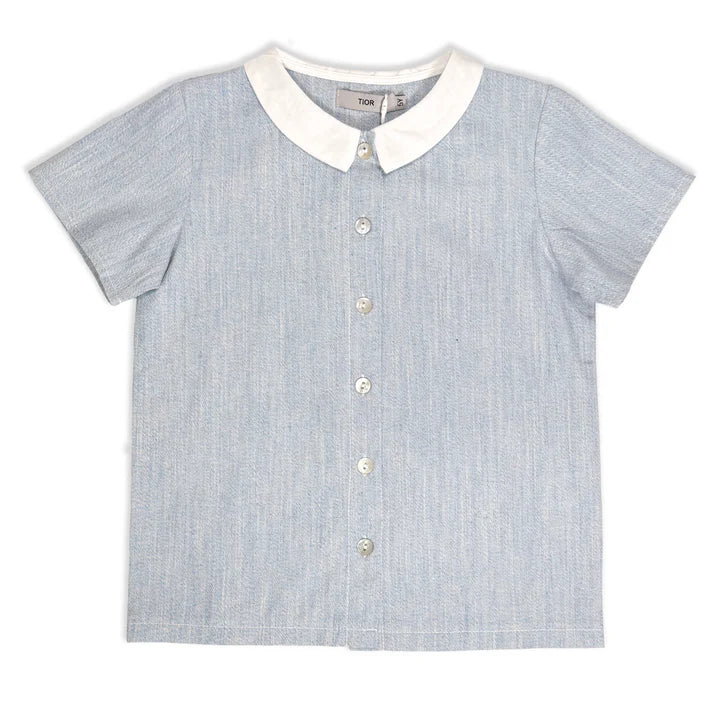Tior Heather Tweed Short Sleeve Shirt - ST1958 - SS26 -