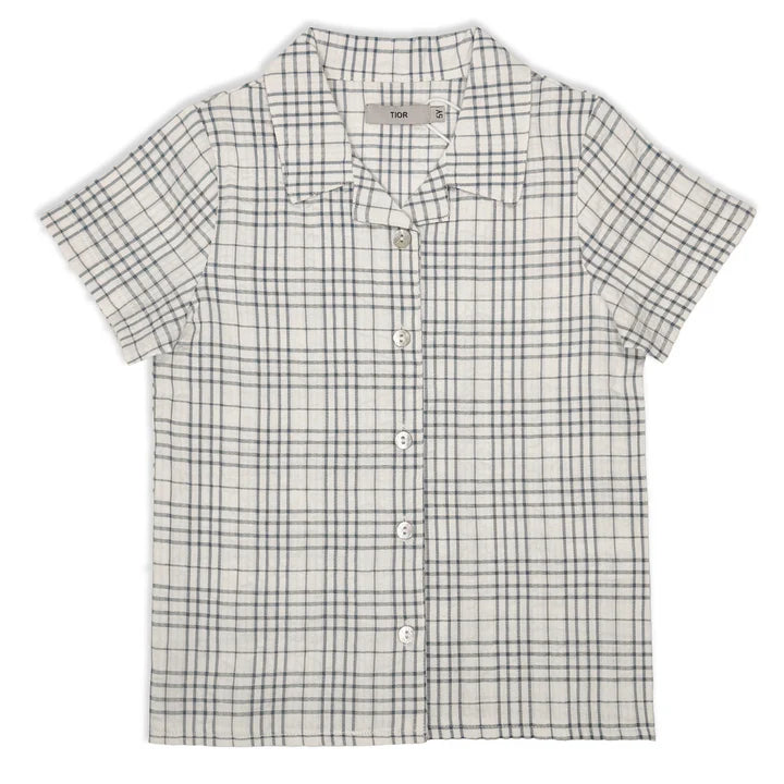 Tior Searsucker Checked Short Sleeve Shirt - ST1959 - SS26 -